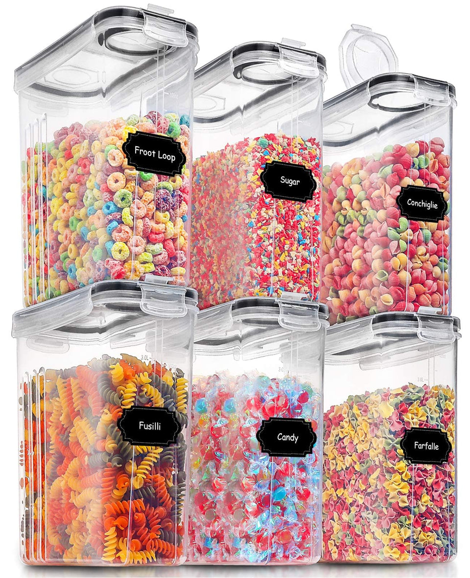 PRAKI large 4L airtight container with lid for organized pantry.
