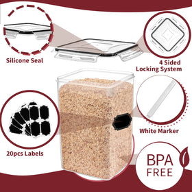 PRAKI large 5.2L container ideal for flour and sugar storage