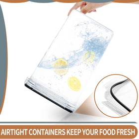 PRAKI canisters feature side-locking lids with silicone gasket