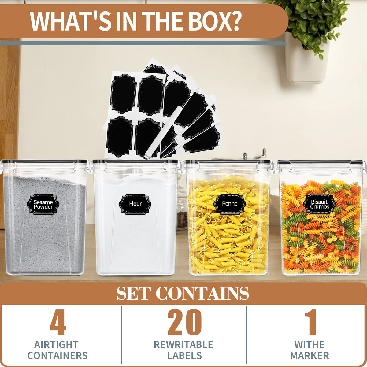 PRAKI stackable pantry design to maximize space and organization.
