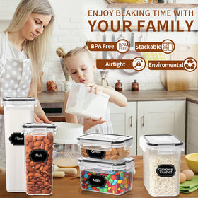 PRAKI varied-size containers for cereal, flour, sugar and more