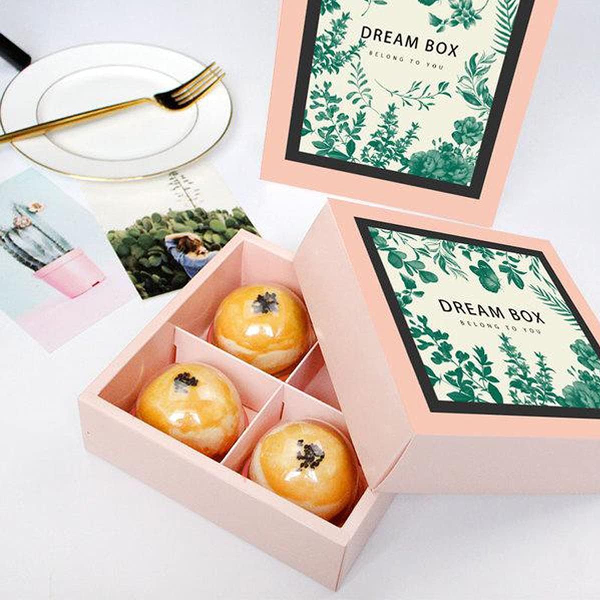 PRALB wedding dessert packaging for an elegant party favors display.