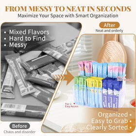 Prdingfy six-clear-compartment display enables quick flavor selection