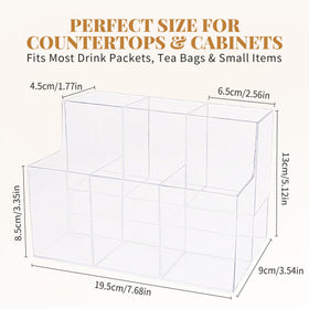 Prdingfy square-design organizer fits corners for neat kitchen counter organization