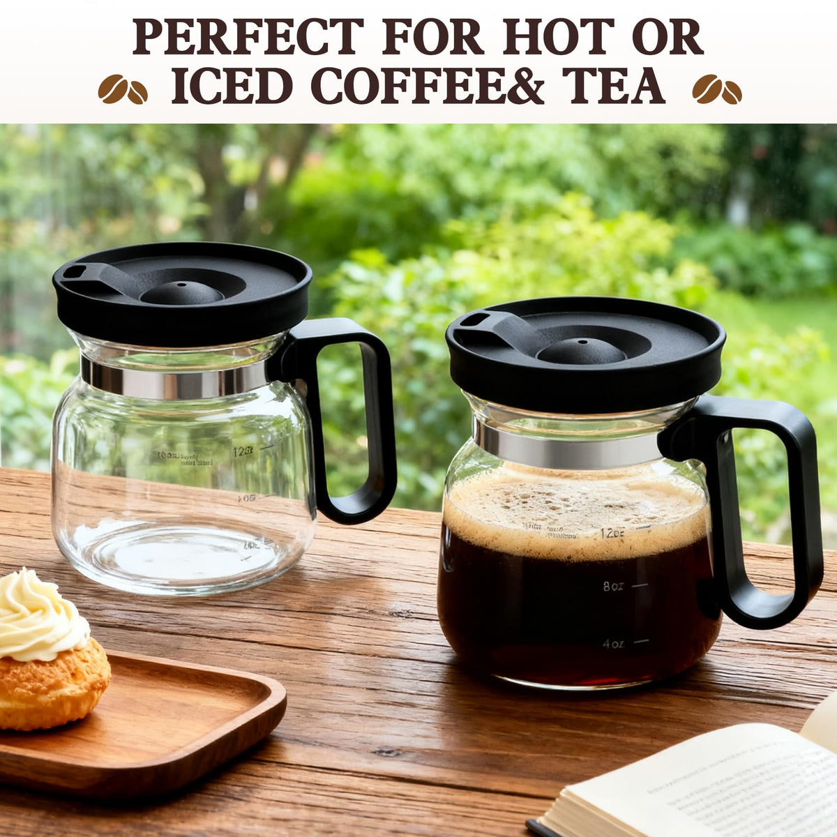 Prdingfy transparent body shows beverage colors for hot or cold drinks.