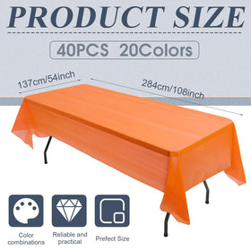 Preboun blue disposable rectangle tablecloth keeps cleanup quick after festivities.