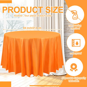 Preboun neon sky blue tablecloth enhances cool tones for festive gatherings.