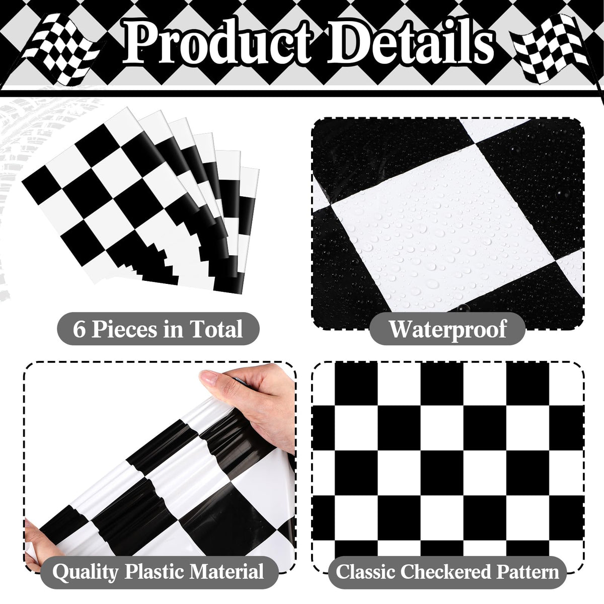Preboun racing-themed decor table runner adds festive charm to birthdays and gatherings.