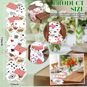 Preboun Wonderland poker-themed decor enhances birthdays and Halloween tables.