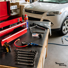 Precision Defined easy-cut grid lines simplify sizing and installation