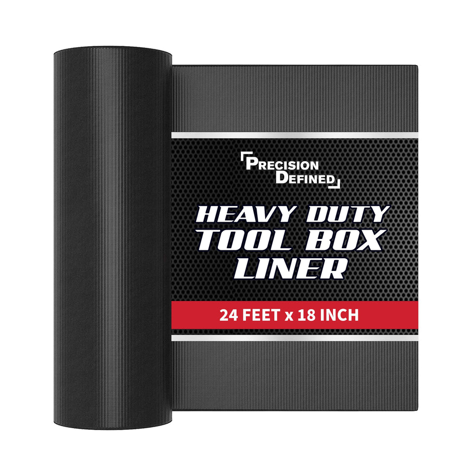 Precision Defined tool box liner roll provides a secure non-slip base for tools