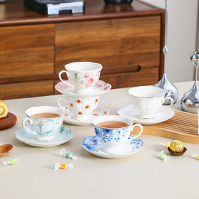 PRECITIME gift-ready rose porcelain set fits birthdays and holidays.