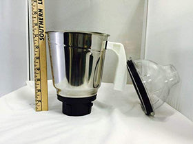 Preethi 1.5L stainless steel jar ideal for chutneys and batters.