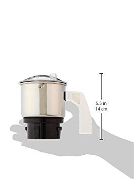 Preethi chutney jar 0.4L for Blue Leaf Platinum delivers smooth blends.