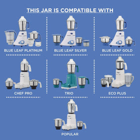 Preethi Genie jar compatibility with Eco Twin Eco Plus Eco Chef Blue Leaf Platinum