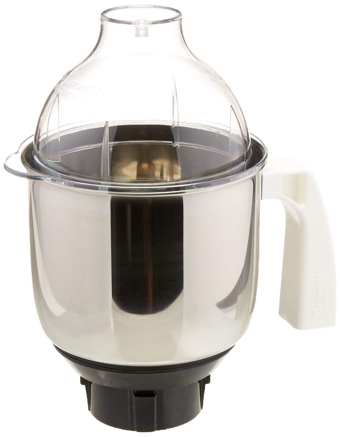 Preethi MGA 513 jar front view with 1.5L capacity for versatile grinding.