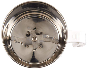Preethi MGA 513 lid close-up showing durable polycarbonate lid for mess-free operation.