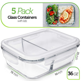 Airtight borosilicate glass container seals flavor and aroma effectively.
