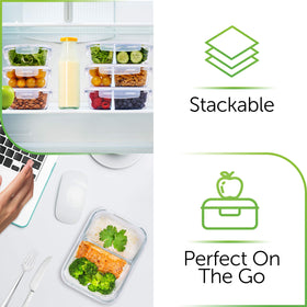 Clear, stylish glass storage adds elegance to kitchen organization.