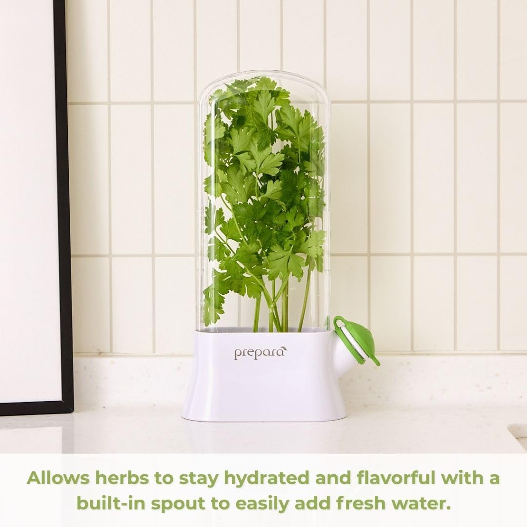 Prepara Herb Savor Eco BPA-free and top-rack dishwasher safe for easy care