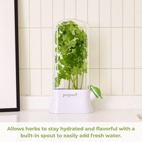 Prepara Herb Savor Eco BPA-free and top-rack dishwasher safe for easy care