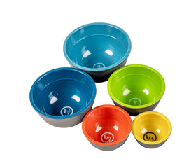 Prepara bowls feature a matte exterior and glossy interior for stylish stacking