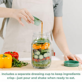 Prepara Salad Pod 4.5-cup capacity supports generous, customizable servings.