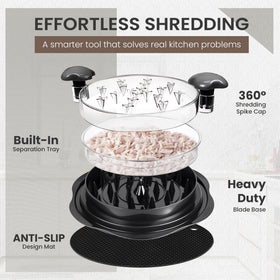 PrepMate Chicken Shredder assembly demonstrates sturdy construction and longevity.