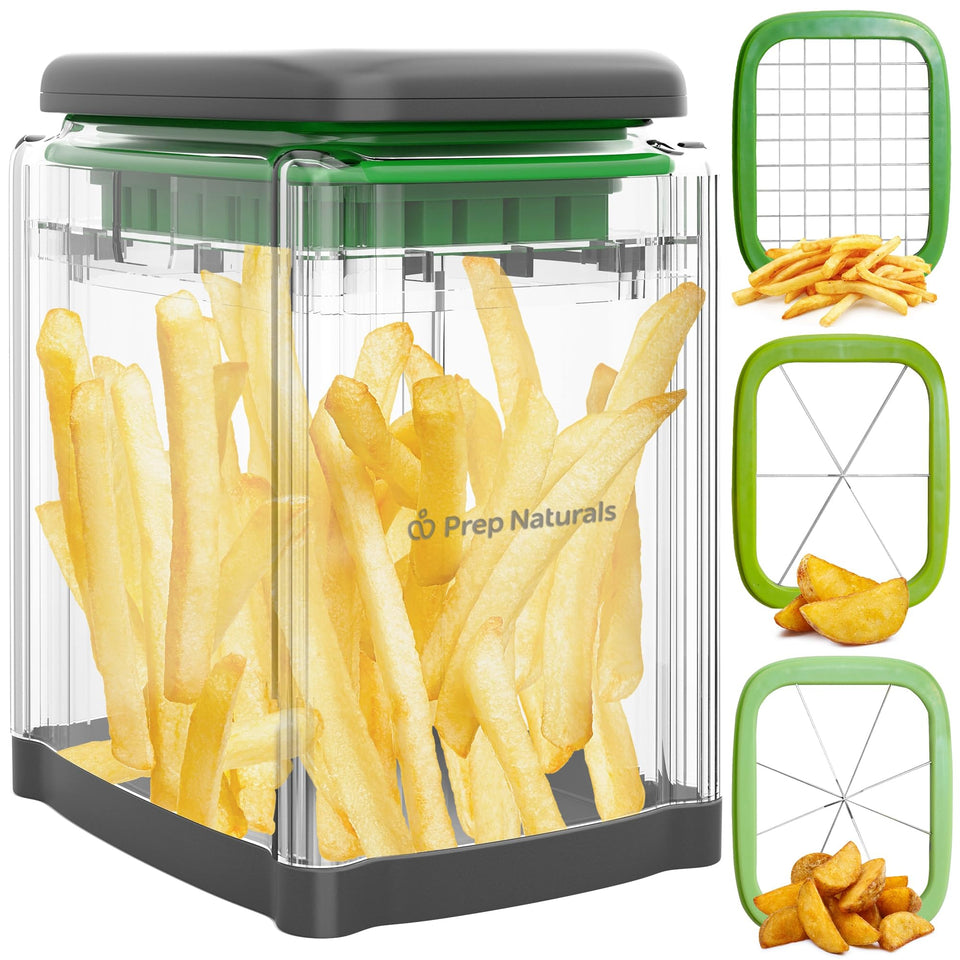 Prep Naturals 3-in-1 cutter blades enable precise fries and wedges
