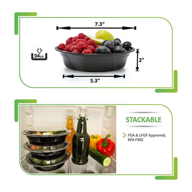 Prep Naturals BPA-free lids for safe, airtight storage.