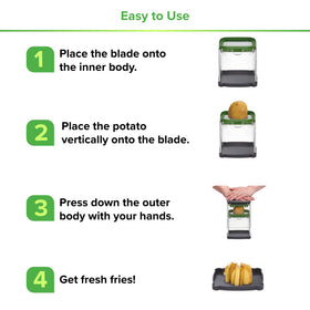Prep Naturals stainless steel blades deliver durable, precise cuts in daily meal prep
