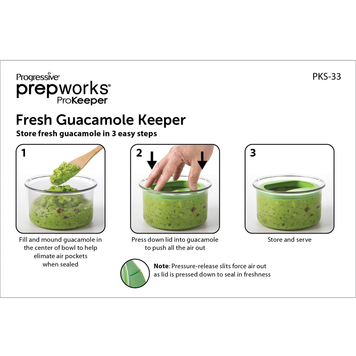 Compact kitchen storage with ProKeeper keeps dips ready to serve.