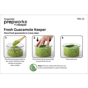 Compact kitchen storage with ProKeeper keeps dips ready to serve.
