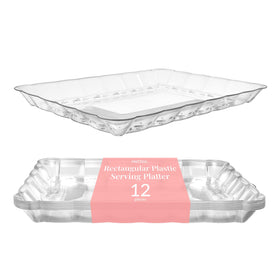 Prestee 12-pack serving tray showcases desserts on a clear 9x13 display.