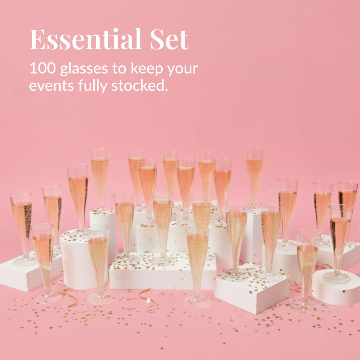 Prestee 4.5 oz champagne flutes ideal for mimosas and cocktails.
