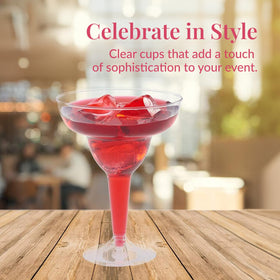 Prestee margarita glasses 12oz highlight crystal-clear plastic for upscale tables.