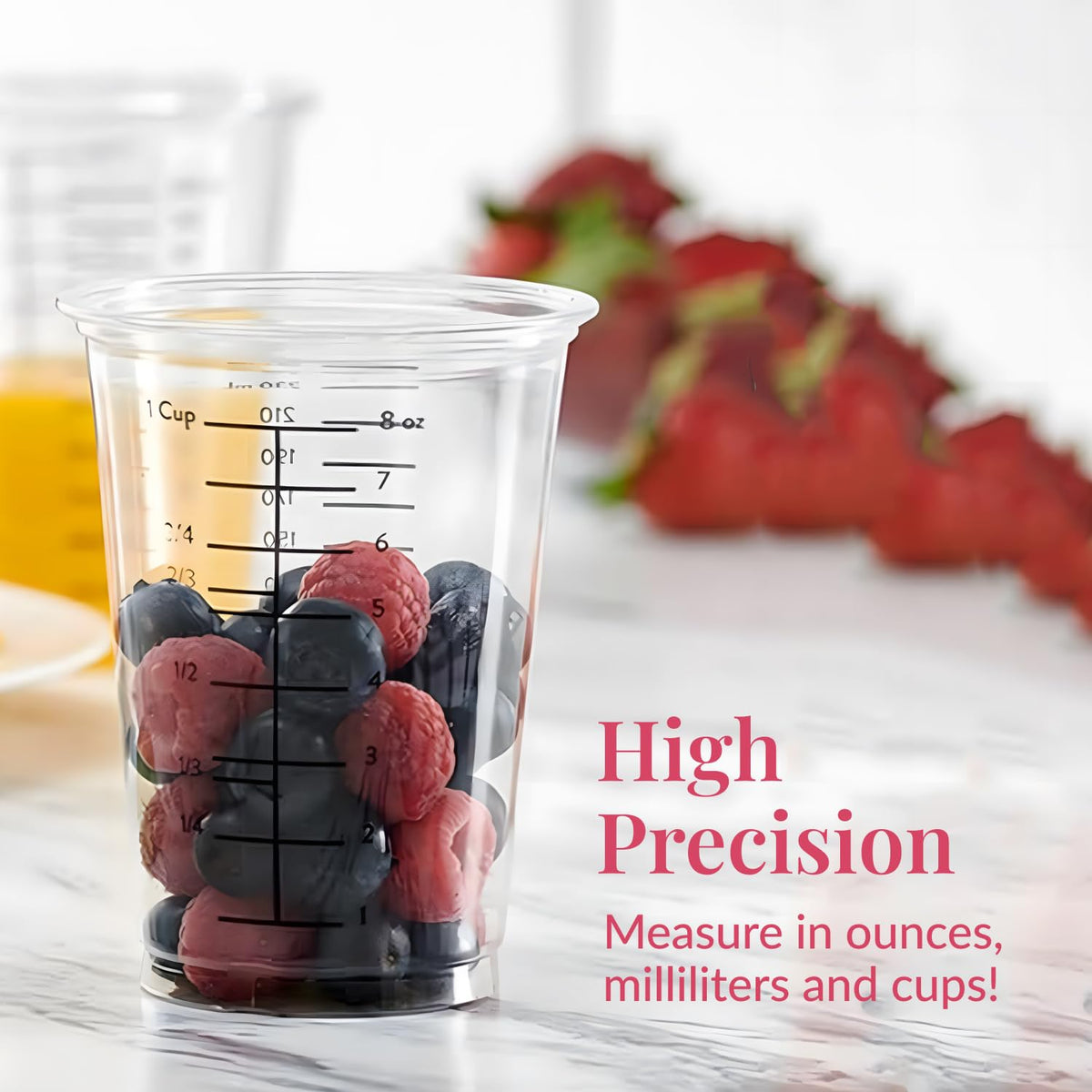 Prestee baking and crafting cups—single-use convenience with accurate measurements.