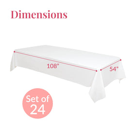 Prestee disposable table cover ready for cleanup after event.