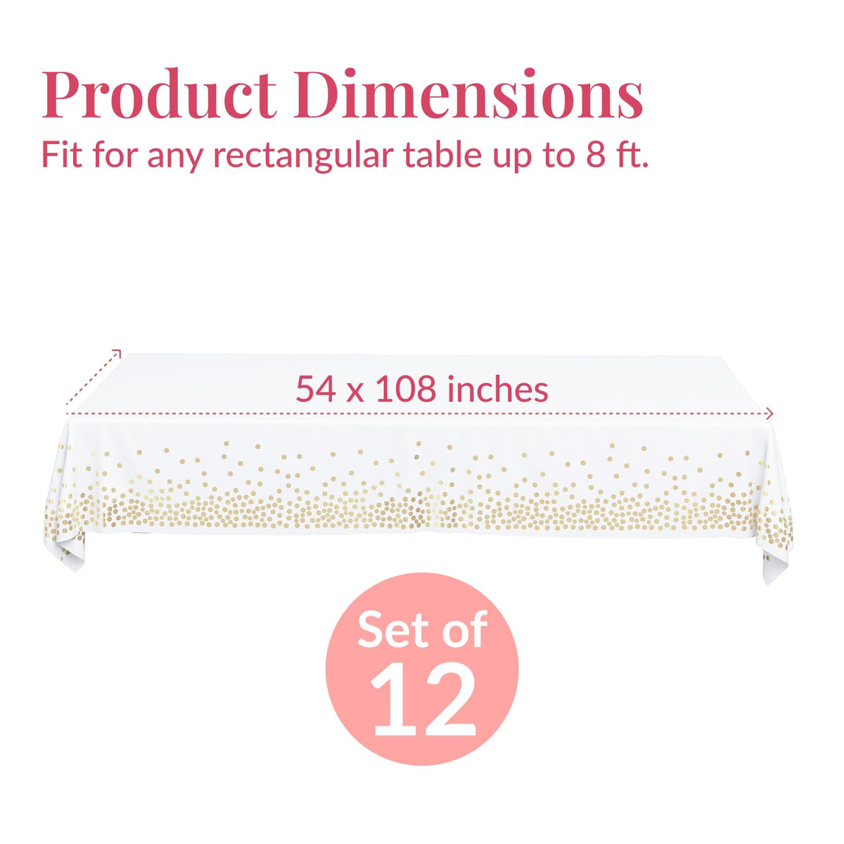 Prestee disposable table cover for quick post-event cleanup