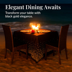 Prestee heavyweight disposable tablecloth offering sturdy coverage.