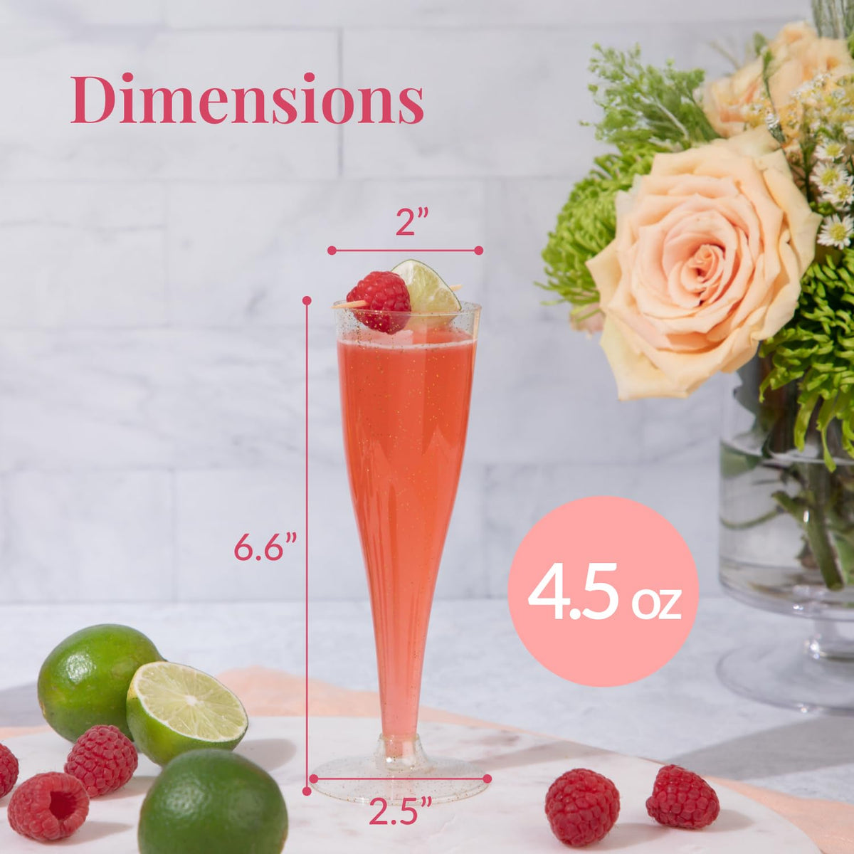 Prestee shatterproof plastic champagne glasses for safe, easy use at events.
