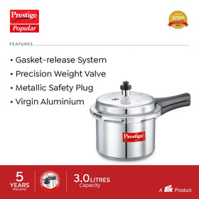 Prestige PRP3 aluminum body with satin finish for durable use.