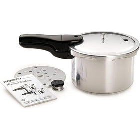 Presto 01241 inner pot with polished aluminum surface for even heat distribution.