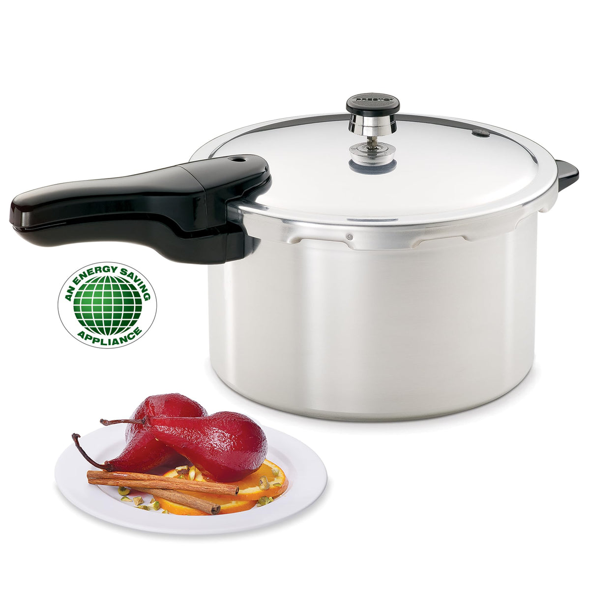 Presto 01282 lid-assembly close-up demonstrates secure seal for consistent pressure control