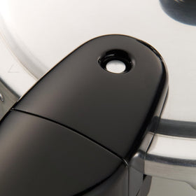 Presto 01282 in-use on stove shows versatile cooking speed and tender results