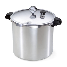 Presto 01781 pressure canner lid with stay-cool handles for safe operation.
