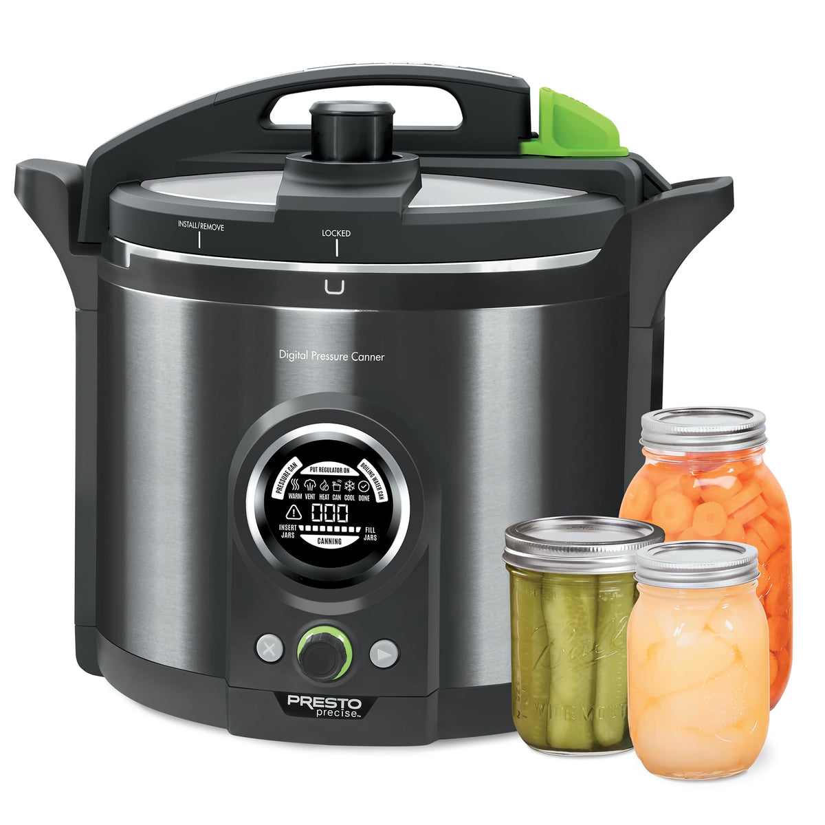Presto 02144 removable pot enables easy water removal.