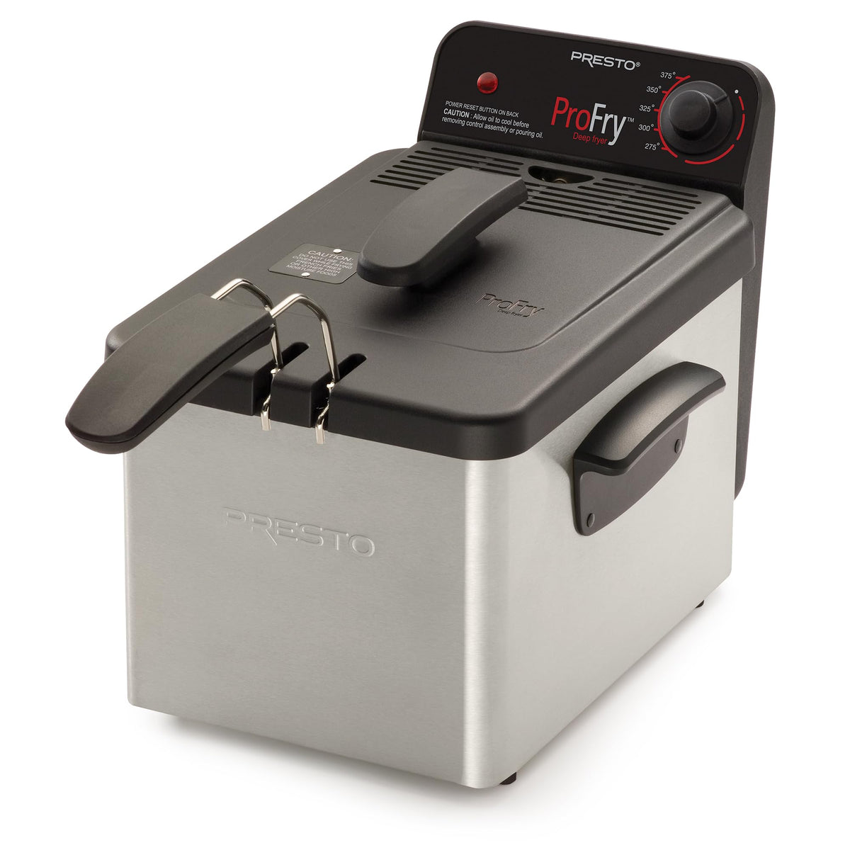 Presto 05461 stainless-steel body shows durable construction and easy cleaning
