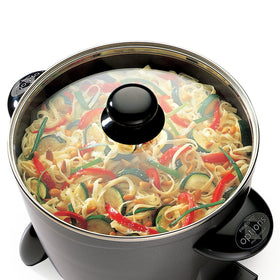 Presto 06003 Options nonstick ceramic interior promotes stick-free cooking.
