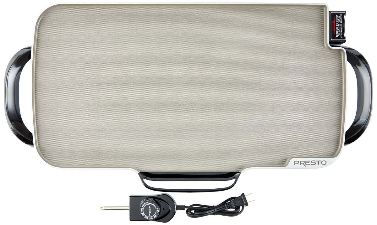 Presto 07062 ceramic-textured surface enables easy release and quick cleanup